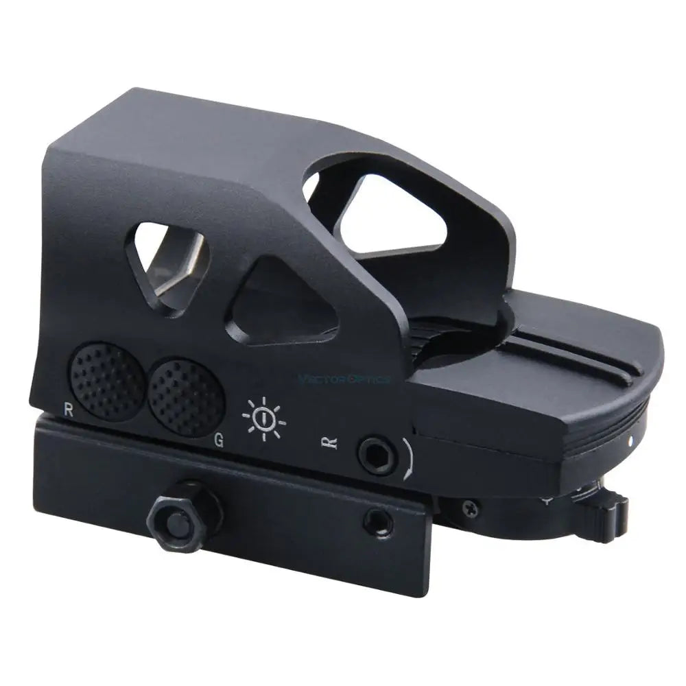 Vector Optics Gen2 Ratchet 1x23x34 Hunting Red Green Dot Scope 4 Reticle Open Sight with Picatinny Mount for AK 5.56 12ga .308