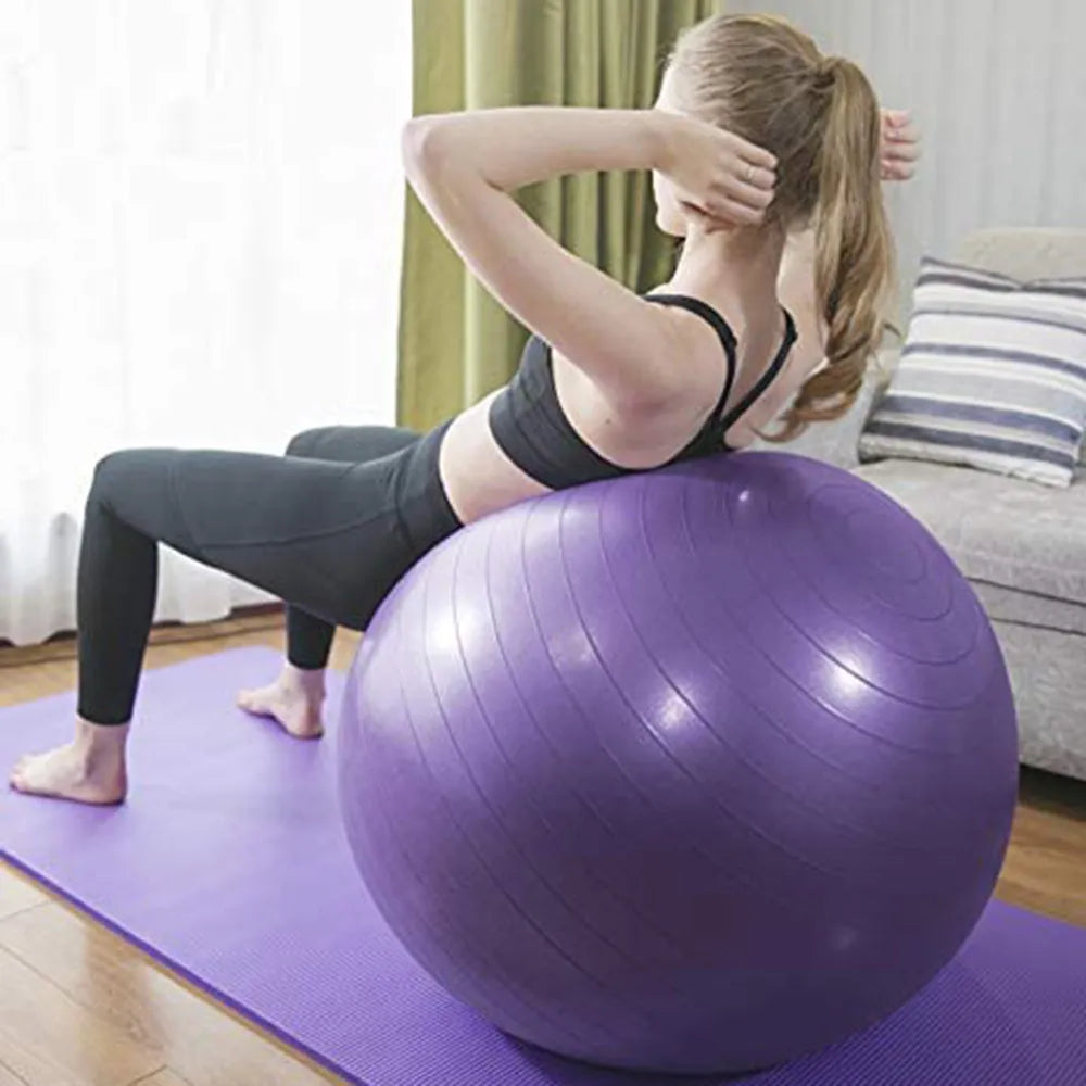 Yoga Balls Pilates Fitness Gym Balance Fitball Exercise Workout Ball 45/55