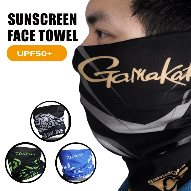 DAIWA Head Face Neck Sunshade Uv Protection Gamakatsu Magic Scarf Fishing Sunscreen Breathable Anti Mosquito Dustproof