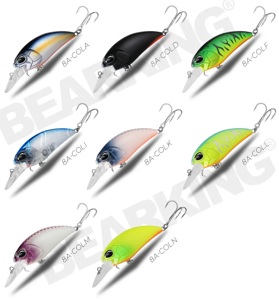 Bearking professional hot fishing tackle Retail 2022 qulity fishing lure  65mm 14g crank dive 2m for pike and bass