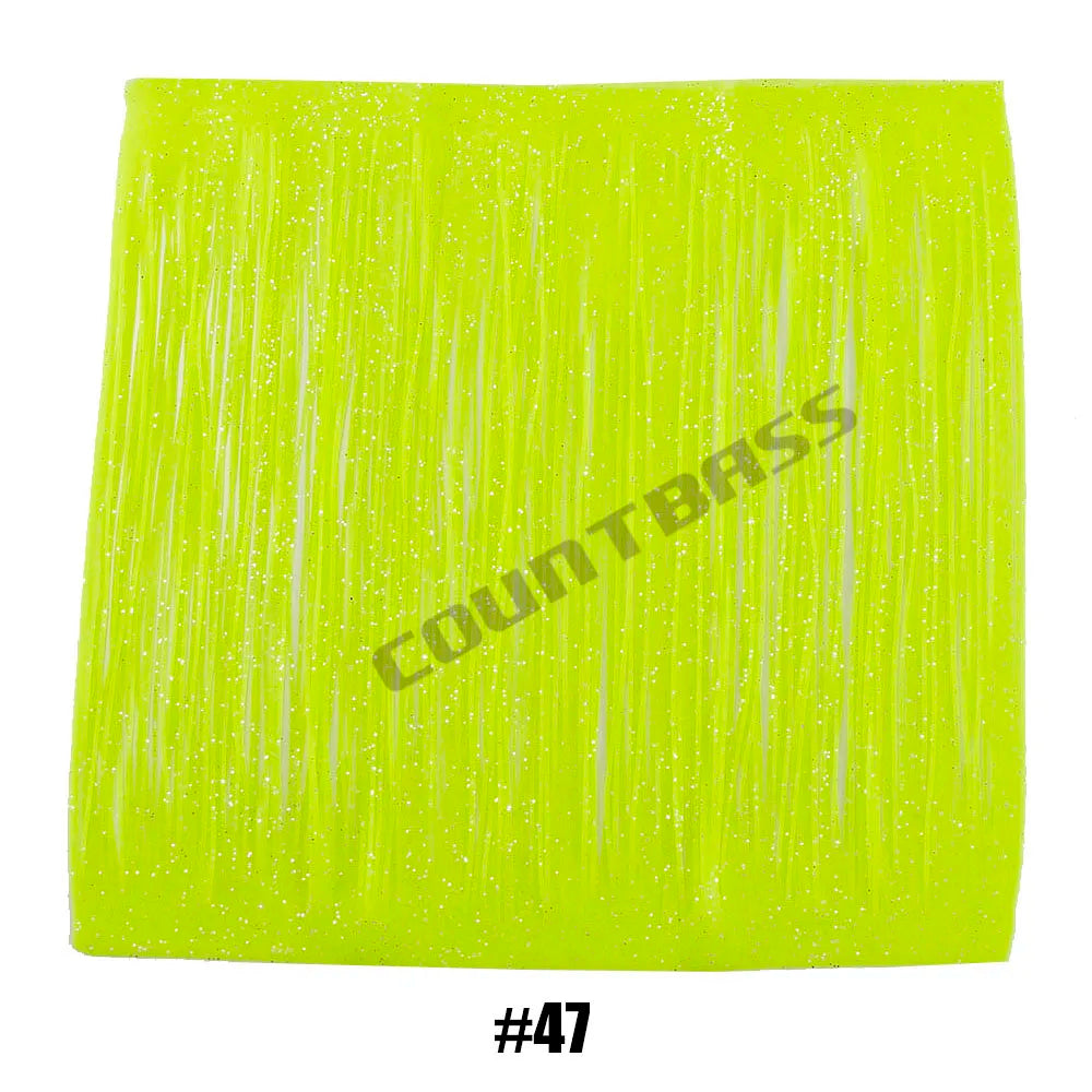 Fishing Lure Silicone Skirt Layers,Silicone Skirt Material for Tackle Craft, DIY Spinner, Rubber Jigs, Buzzbait