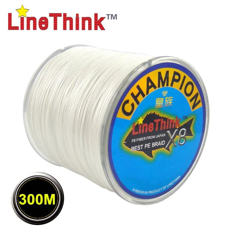 300M GHAMPION LineThink Brand 8Strands/8Weave Best Quality Multifilament 100% PE Braided Fishing Line Free Shipping