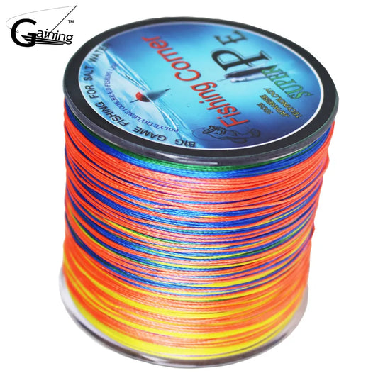 Braided fishing line 500m 4Strands Multi Color Super Strong Japan Multifilament PE braid line 10 20 30 40 60 80 100LB