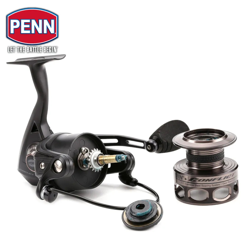 PENN CONFLICT CFT 4000 5000 6000 8000 Spinning Fishing Reel 7BB+1RB HT-100 All Metal Reel Saltwater Fishing Tackle