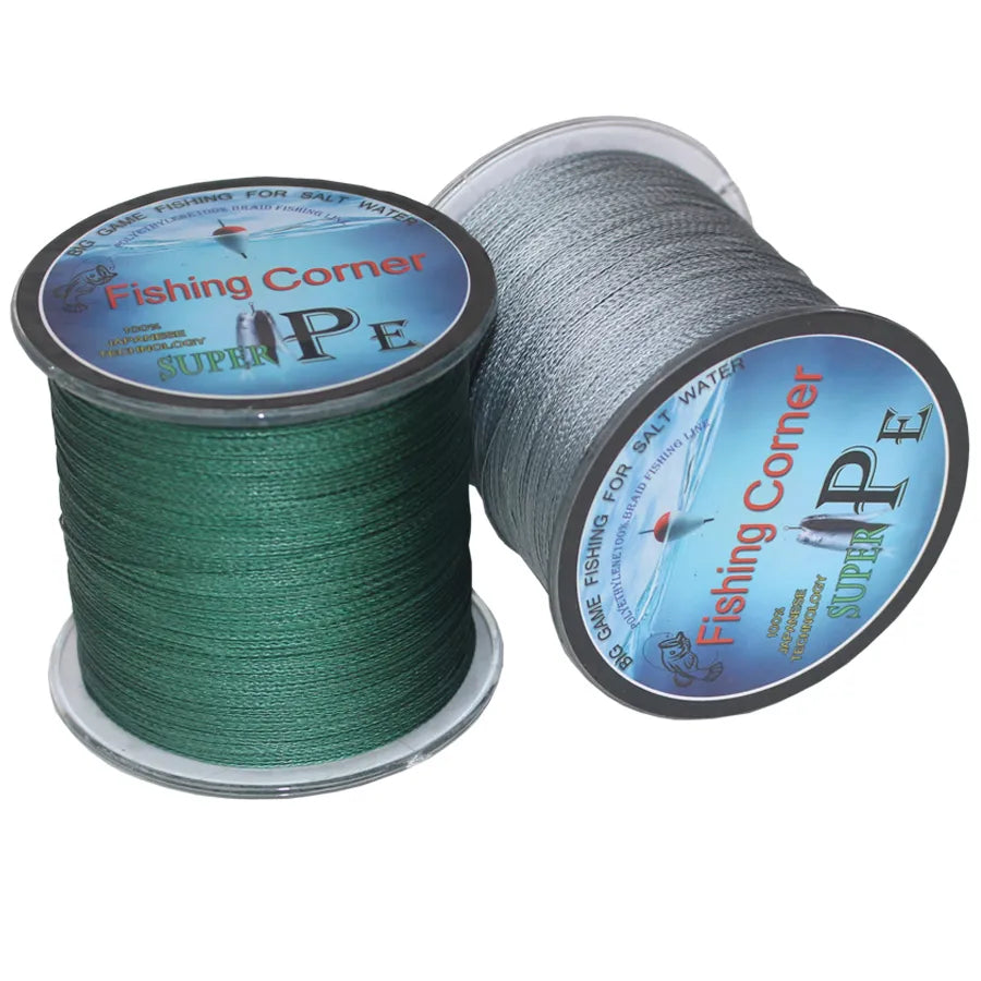 Braided fishing line 500m 4Strands Multi Color Super Strong Japan Multifilament PE braid line 10 20 30 40 60 80 100LB