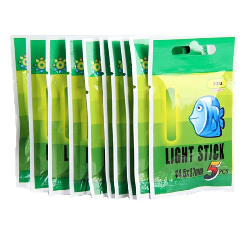 50/100 PCS Fishing Float Light Stick Fluorescent Lightstick Night Float Rod Light Dark Glow Stick Useful Lots Fishing Tackle