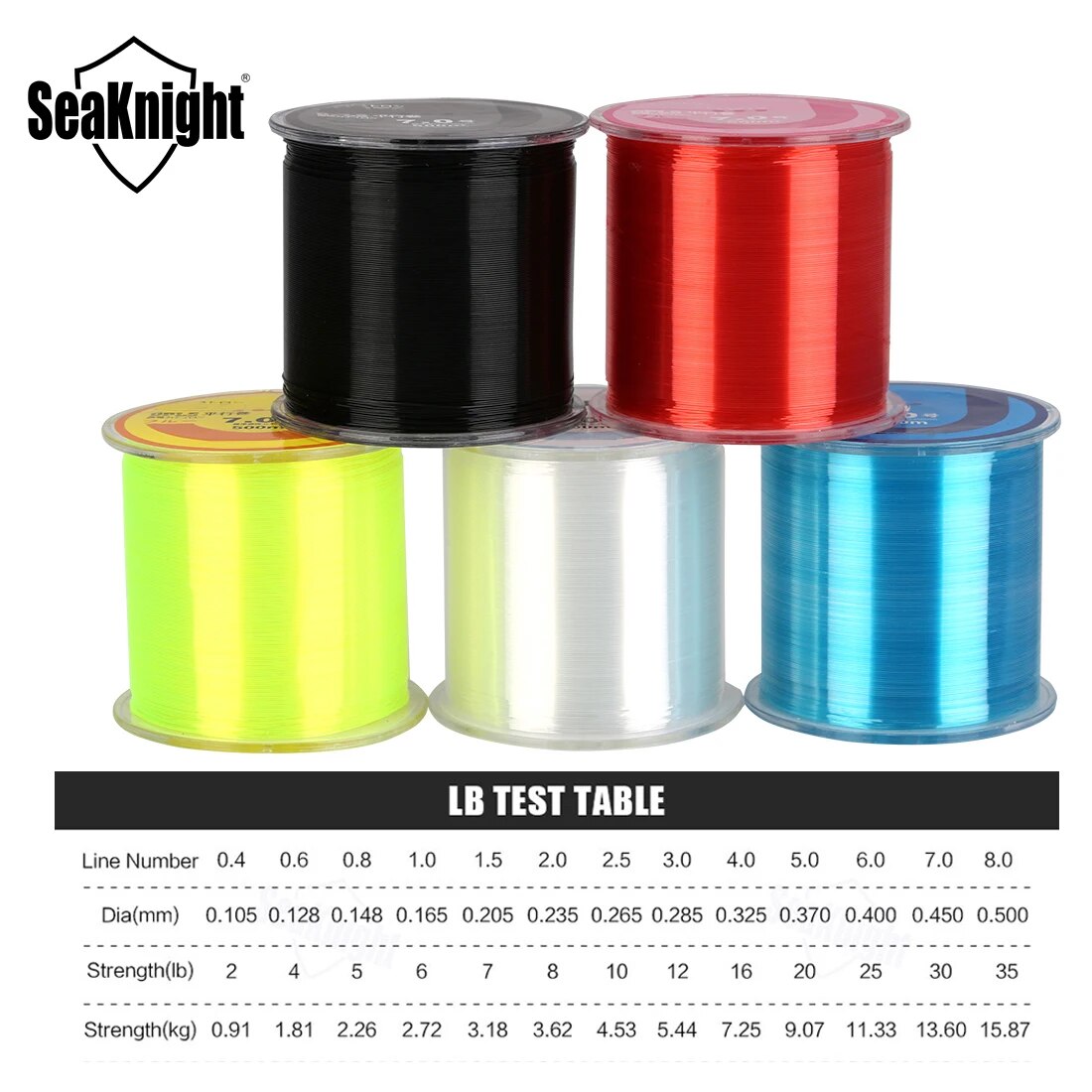 SeaKnight Brand Cheap 500M Nylon Series Fishing Line Super Strong Monofilament 2-35LB Japanese Material Saltwater Carp Fishing