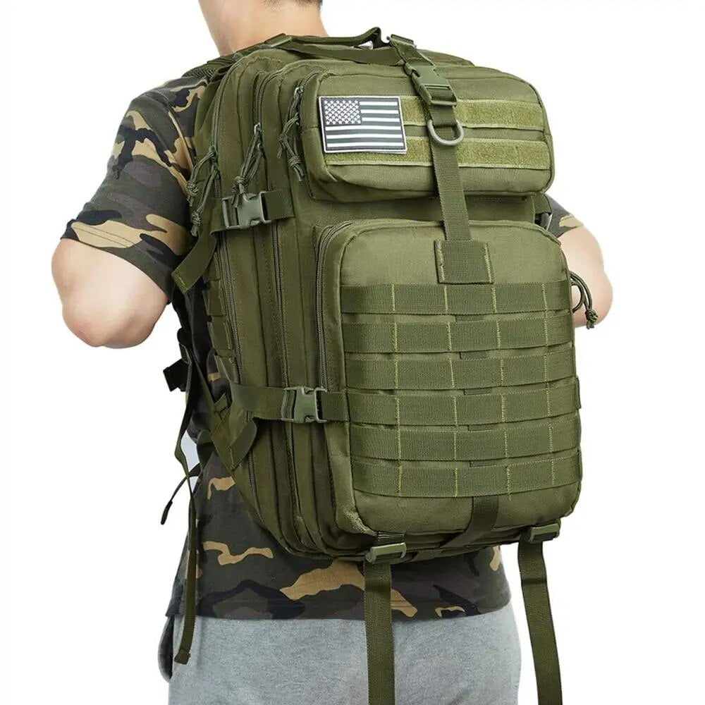 50L Military Tactical Assault Backpack Waterproof Army Molle Back Pack Outdoor Backpacks for Hiking Camping Climbing Trekking