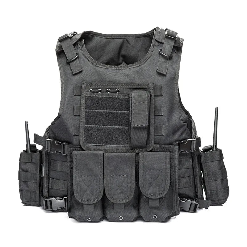 Tactical Buckle Vest Military Onboard Magazine Airsoft Paintball CS Outdoor Protective Lightweight Hunting Vest