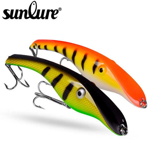 1pc Fishing Bait Exported to Usa Market 3D Fishing Tackle 8 color 44g/14.5cm High Quality Fishing lure With 2/0# Hook