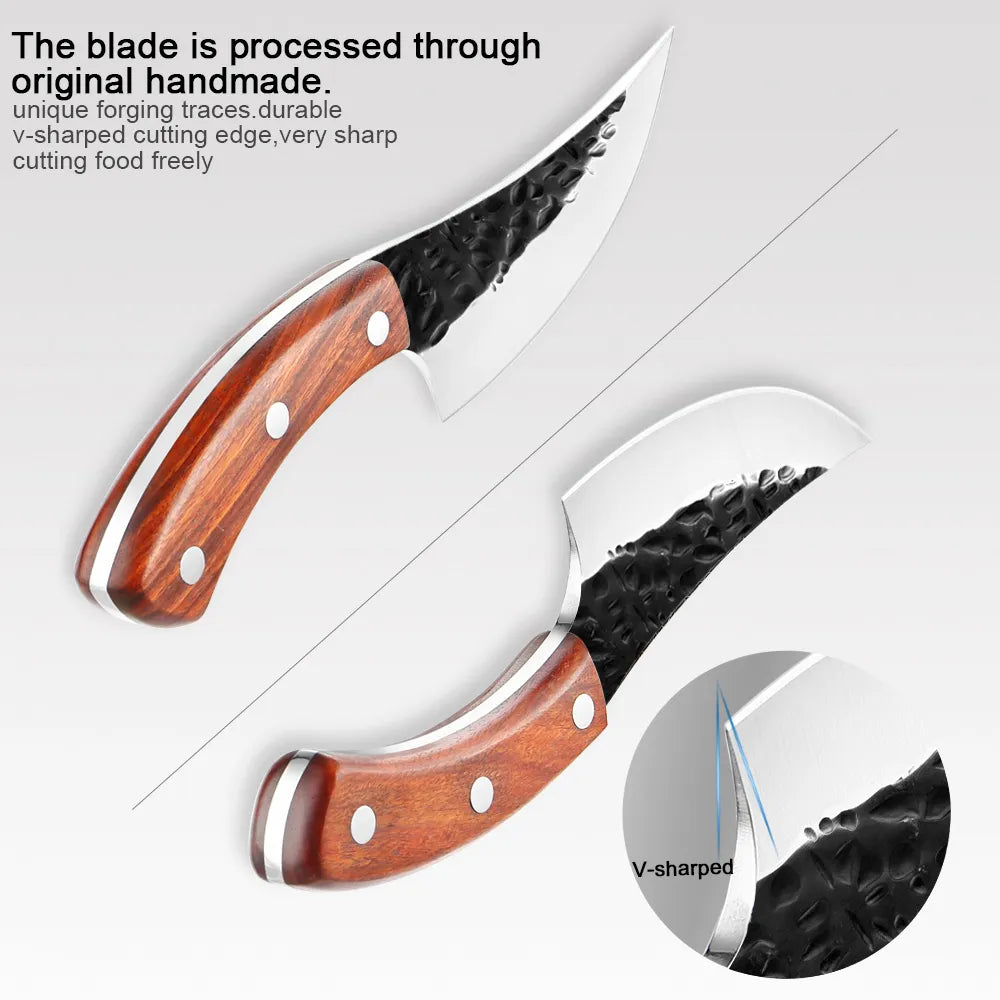 XITUO Chef Knife Utility Knives hunting knife Very sharp High-carbon steel Handmade knife Rosewood survival tactical rescue tool