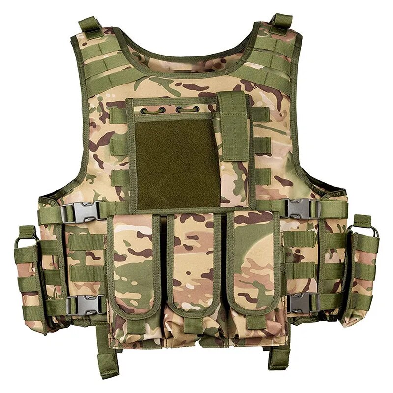 Tactical Buckle Vest Military Onboard Magazine Airsoft Paintball CS Outdoor Protective Lightweight Hunting Vest