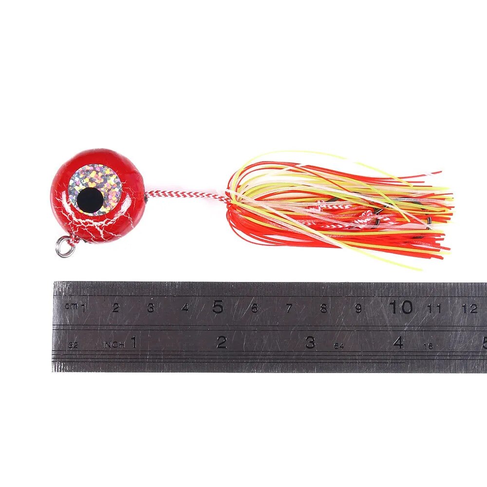 DEEP CONTROL UP Tenya Madai Jig Kabura Saltwater Fishing Lure Jighead Sea Boating Bait Shrimp Rubber Skirt