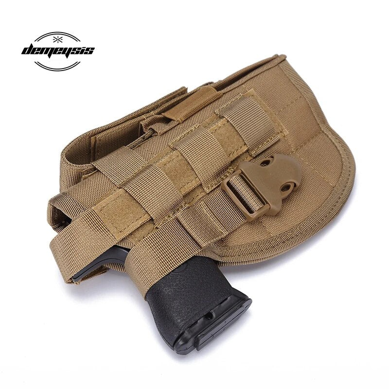 Universal Right Hand Tactical Gun Holster Hunting Belt Pistol Pouch for Pistol Beretta 92F Glock 17 18 19 All Hand Guns