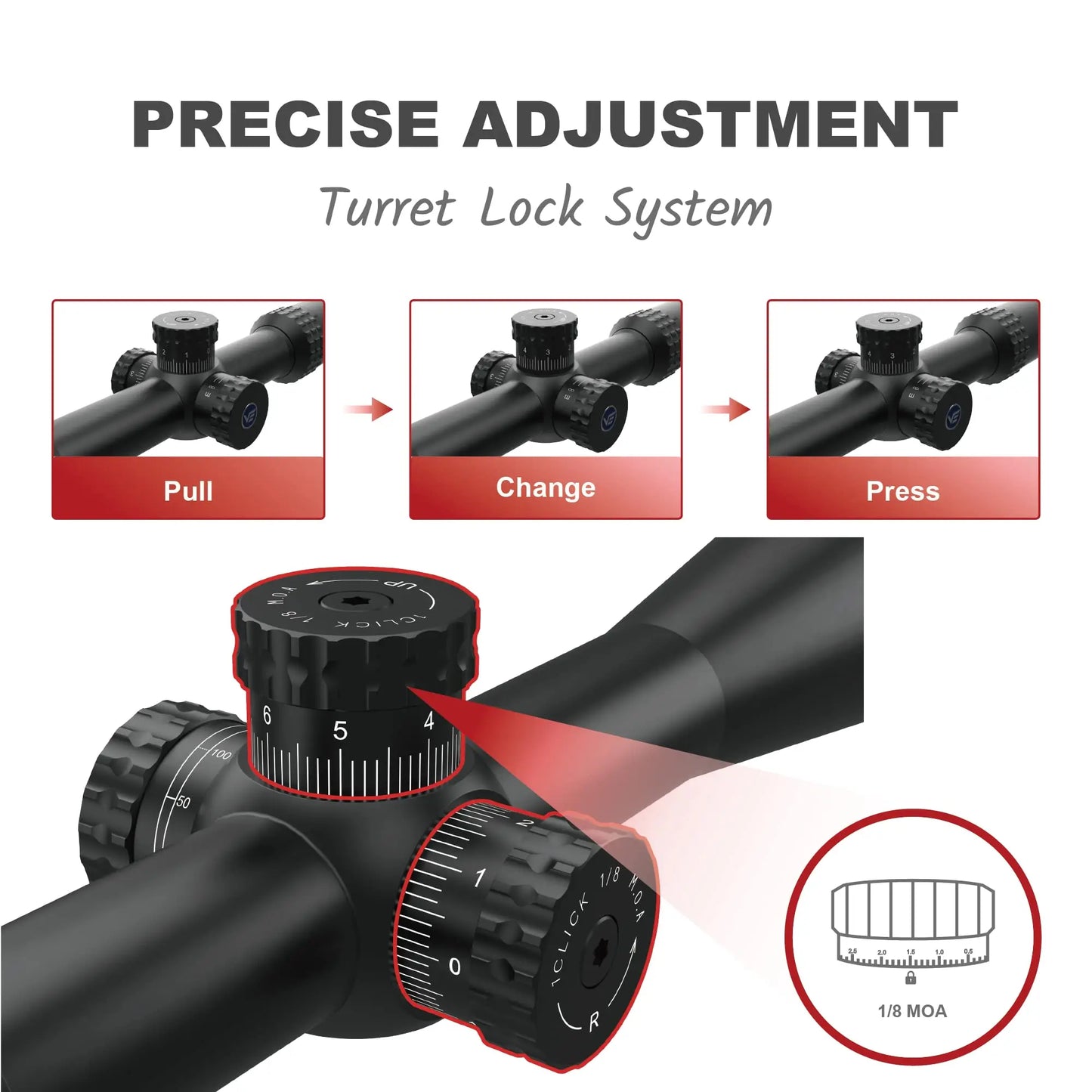 Vector Optics Sentinel X 10-40x50 Airgun Riflescope Air Rifle Scope Hunting Tactical Shooting Fit .177 .22 .25 Also .223 .308win