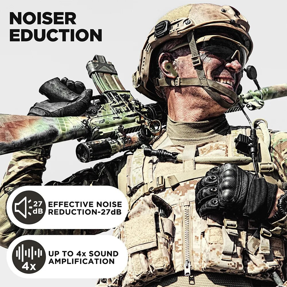 HOT! Earplugs Electronic Hearing protection Shooting Earmuff Ear protect Noise Reduction active hunting headphone