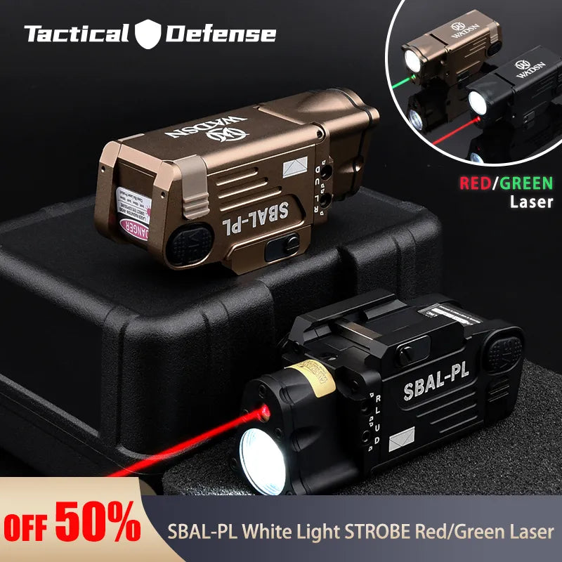 Tactical SBAL PL White Light Strobe Flashlight Constant Red Green Dot Hunting Laser Hanging Scout LED Airsoft Hunting Weapon