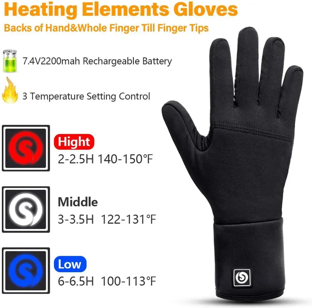 Savior Heat Liner Heated Gloves Winter Warm Skiing Gloves Outdoor Sports Motorcycling Riding Skiing Fishing Hunting 2023