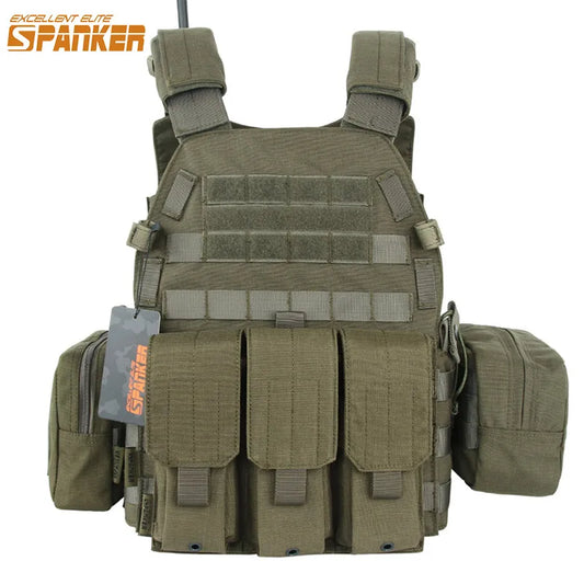 Tactical Vest Military Vest Suit Plate Carrier Vests with Magazine Pouch Airsoft Paintball Gear Hunting Vest CS Game Equipment