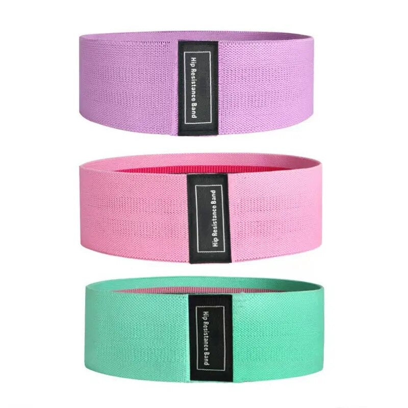 Fabric Resistance Hip Booty Bands Glute Thigh Elastic Workout Bands Squat Circle Stretch Fitness Strips Loops Yoga Gym Equipment