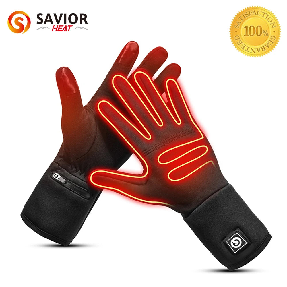 Savior Heat Liner Heated Gloves Winter Warm Skiing Gloves Outdoor Sports Motorcycling Riding Skiing Fishing Hunting 2023