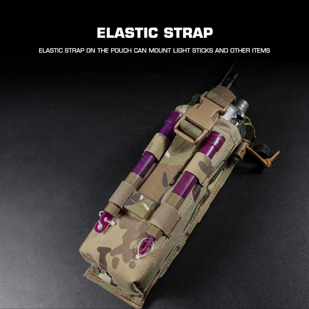 Military Radio Pouch Walkie-Talkie Bag for PRC 152 Drop-down Radio Tactical MOLLE Belt Hunting Vest  Outdoor Tool Pouches