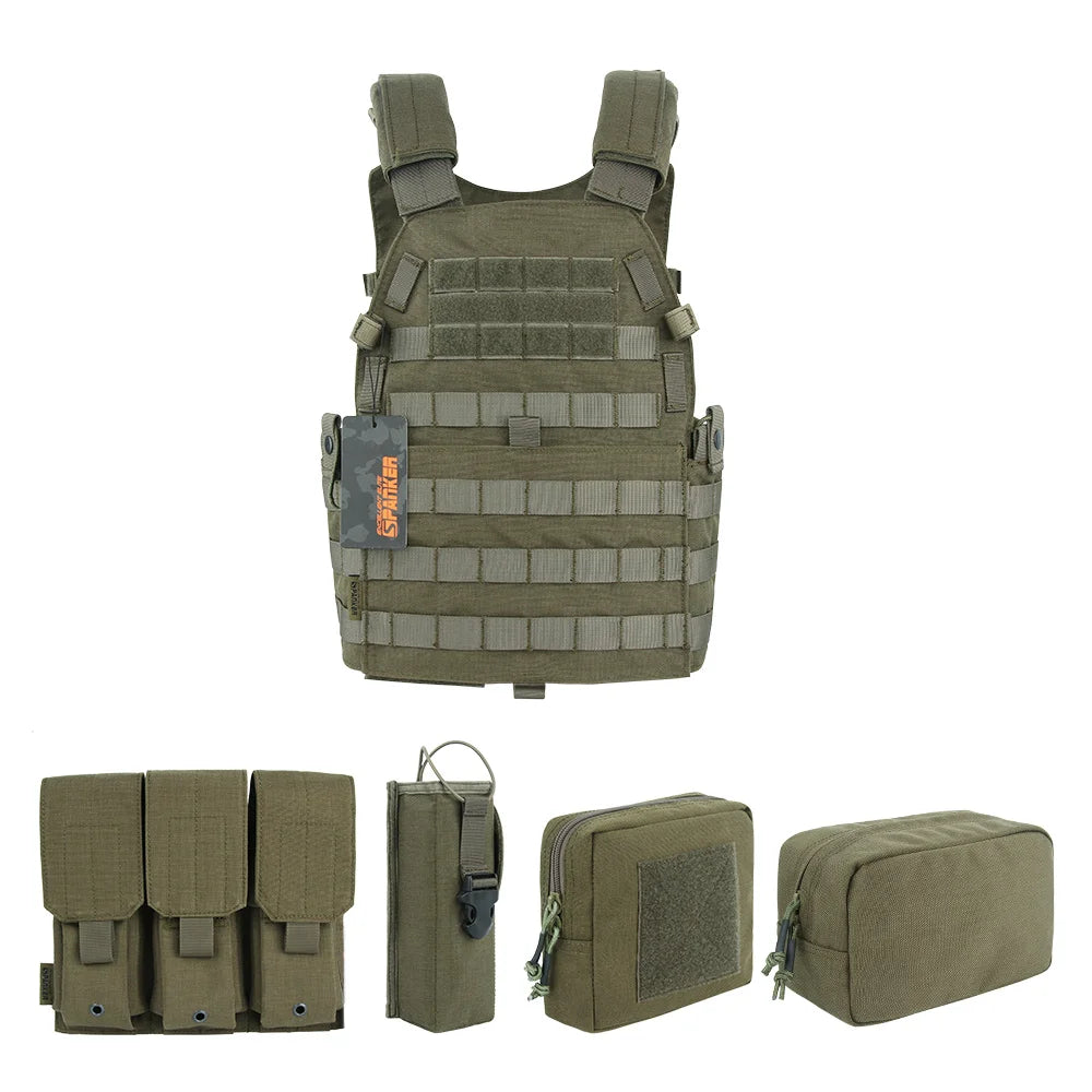 Tactical Vest Military Vest Suit Plate Carrier Vests with Magazine Pouch Airsoft Paintball Gear Hunting Vest CS Game Equipment