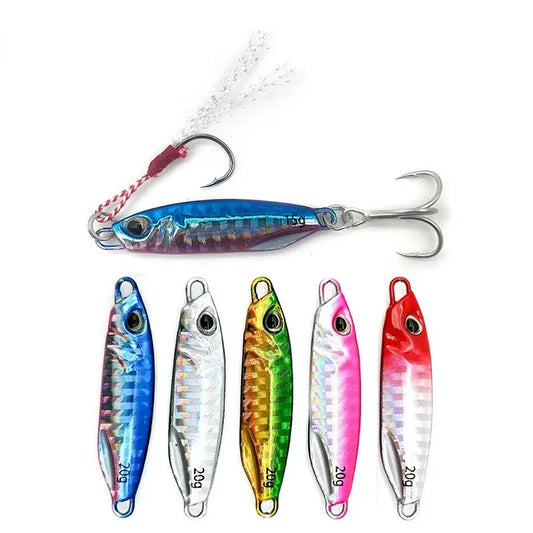 10g-40g Metal Jig Fishing Lure Weights Trolling Hard Bait Bass Fishing Bait Tackle Trout Jigging Lure Jigs Saltwater Lures