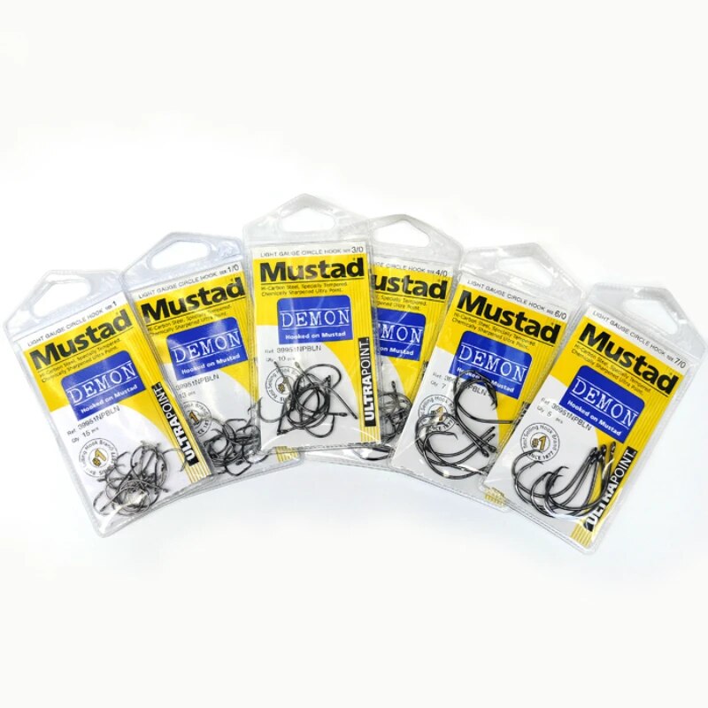 Original MUSTAD 39951 Fishing Hooks Carbon Steel Anzol Fishing Hooks Sharp Strong Rust Proof Sea Carp Anzuelos Fishhook Pesca