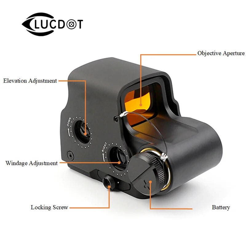 558 red/green dot holographic sight hunting red dot reflex sight with 20mm mount