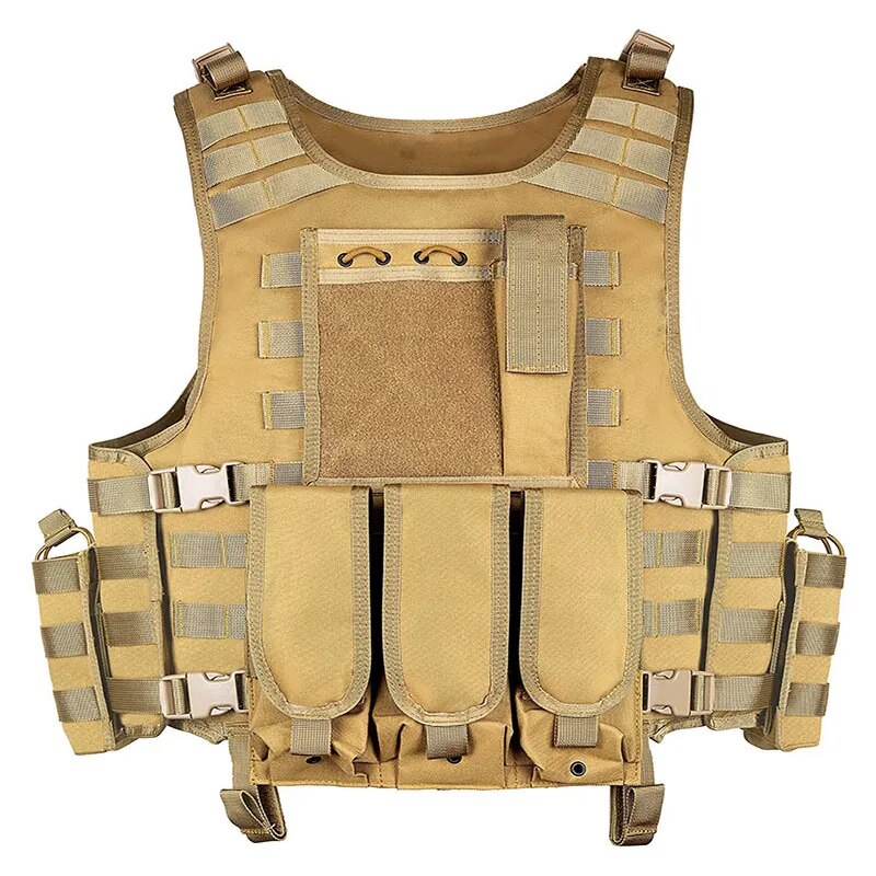 Tactical Buckle Vest Military Onboard Magazine Airsoft Paintball CS Outdoor Protective Lightweight Hunting Vest