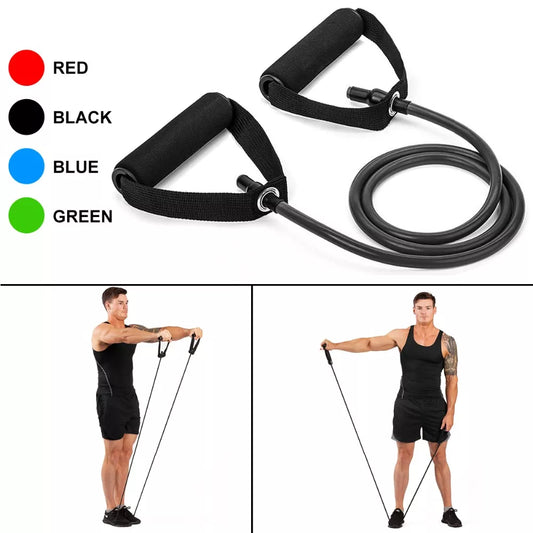 120cm Yoga Pull Rope Resistance Bands Fitness Gum Elastic Bands Fitness Equipment Rubber Expander Workout Exercise Training Band