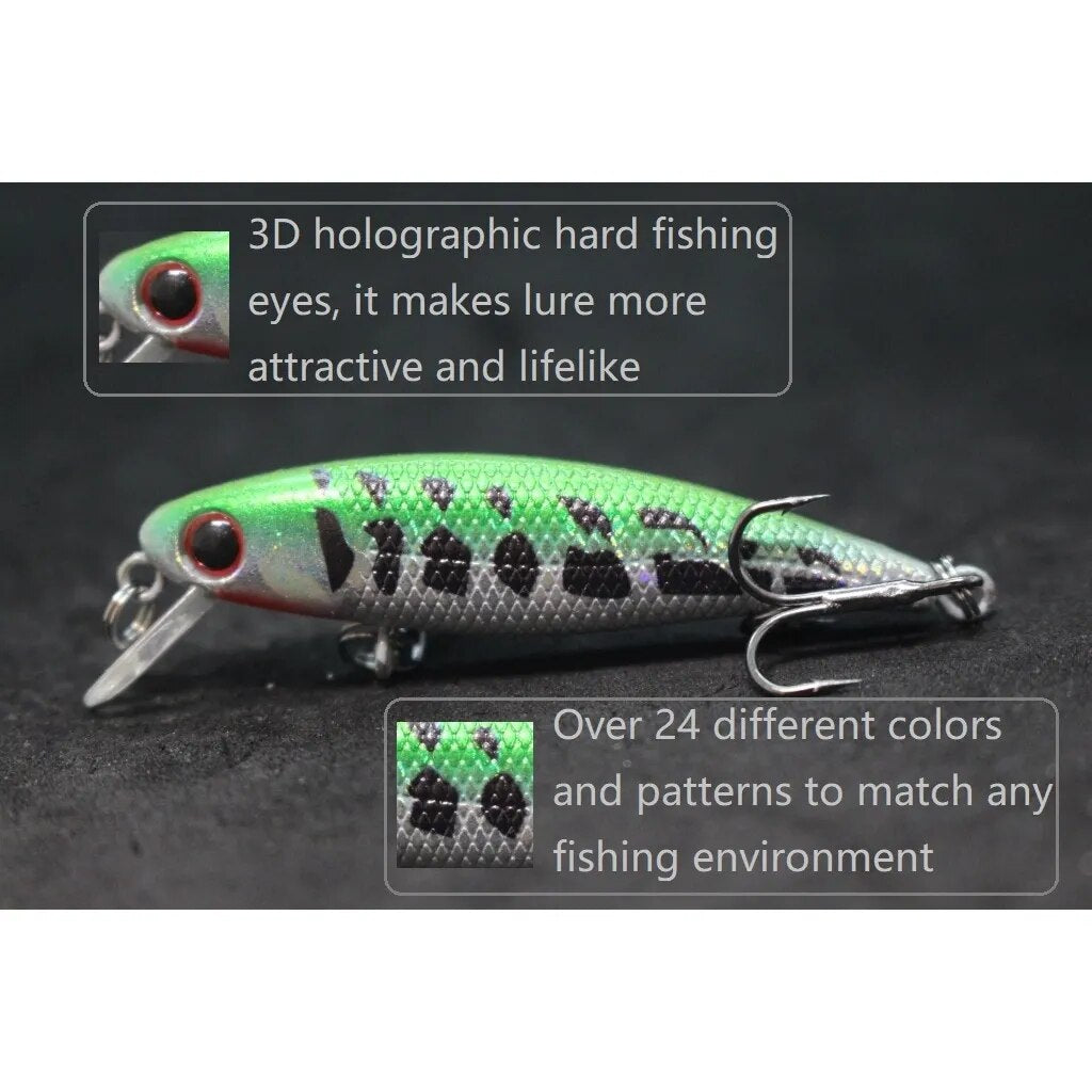 wLure Fishing Lure 4.5g 5.9cm Tiny Sinking Minnow Carp Fresh Water Use Wild Wobble Bronzing and Plating Painting M639