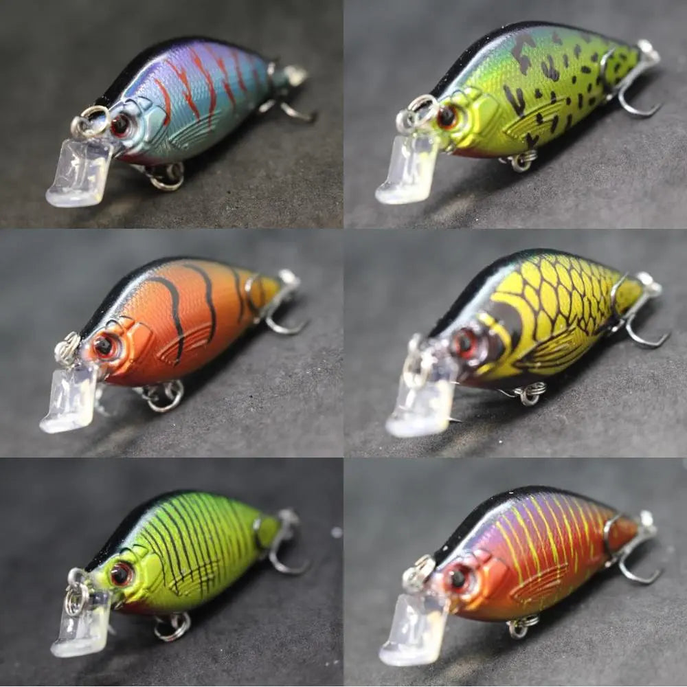 wLure Fishing Lures 6.4cm 8.6g Crankbait Wobbler Hard Bait Pike Fishing Carp Artificial Bait 2023 Colors Fake Lure C503