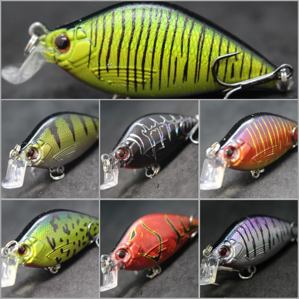 wLure Fishing Lures 6.4cm 8.6g Crankbait Wobbler Hard Bait Pike Fishing Carp Artificial Bait 2023 Colors Fake Lure C503