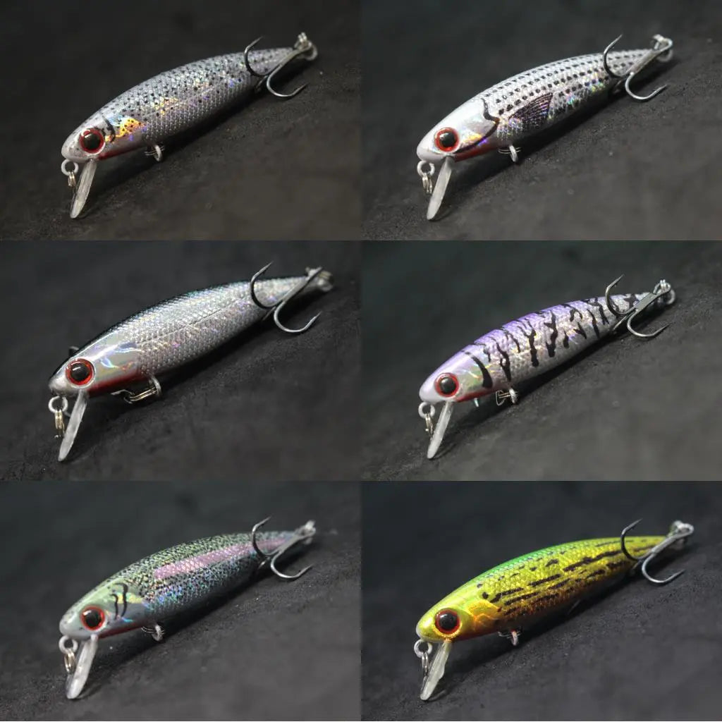 wLure Fishing Lure 4.5g 5.9cm Tiny Sinking Minnow Carp Fresh Water Use Wild Wobble Bronzing and Plating Painting M639